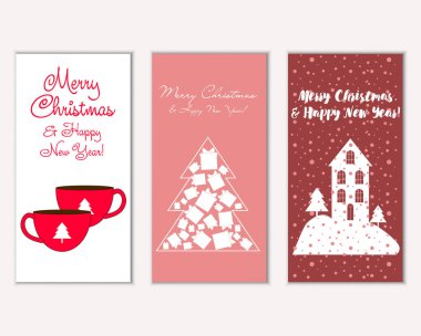 Mutlu Noeller ve mutlu yeni yıl tebrik kartları   