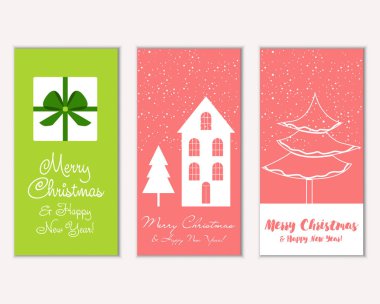 Mutlu Noeller ve mutlu yeni yıl tebrik kartları   