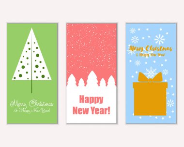 Mutlu Noeller ve mutlu yeni yıl tebrik kartları  