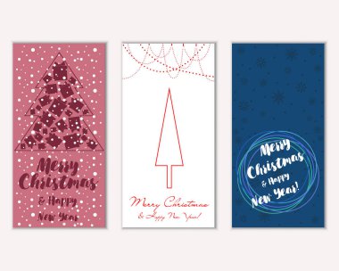 Mutlu Noeller ve mutlu yeni yıl tebrik kartları  