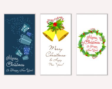 Mutlu Noeller ve mutlu yeni yıl tebrik kartları  