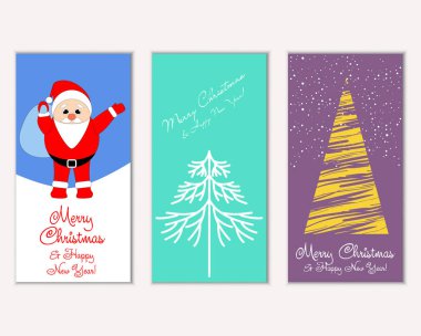 Mutlu Noeller ve mutlu yeni yıl tebrik kartları   