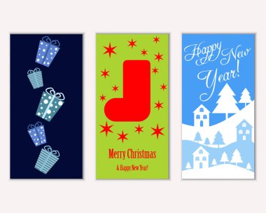 Mutlu Noeller ve mutlu yeni yıl tebrik kartları   