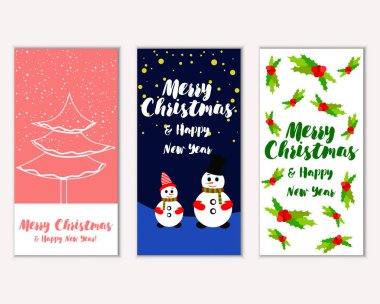 Mutlu Noeller ve mutlu yeni yıl tebrik kartları   