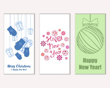 Mutlu Noeller ve mutlu yeni yıl tebrik kartları   