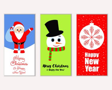Mutlu Noeller ve mutlu yeni yıl tebrik kartları   