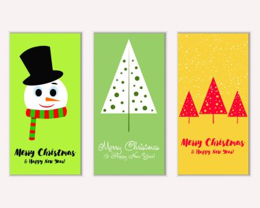 Mutlu Noeller ve mutlu yeni yıl tebrik kartları   
