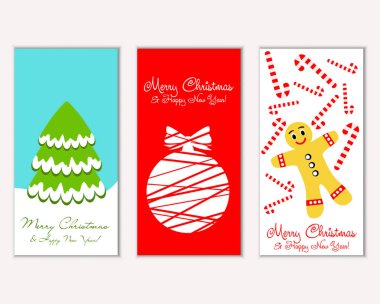 Mutlu Noeller ve mutlu yeni yıl tebrik kartları   