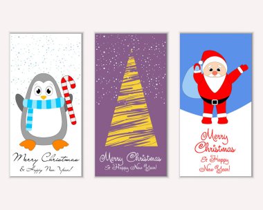Mutlu Noeller ve mutlu yeni yıl tebrik kartları   