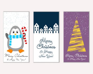 Mutlu Noeller ve mutlu yeni yıl tebrik kartları   
