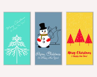 Mutlu Noeller ve mutlu yeni yıl tebrik kartları   