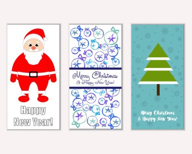 Mutlu Noeller ve mutlu yeni yıl tebrik kartları   
