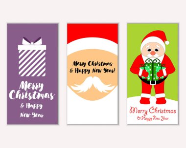 Mutlu Noeller ve mutlu yeni yıl tebrik kartları  