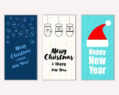 Mutlu Noeller ve mutlu yeni yıl tebrik kartları   