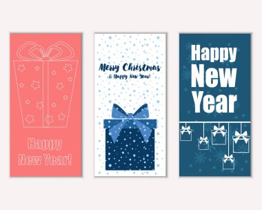 Mutlu Noeller ve mutlu yeni yıl tebrik kartları   