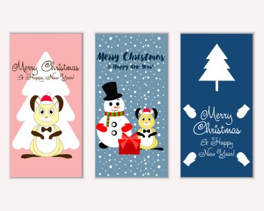 Mutlu Noeller ve mutlu yeni yıl tebrik kartları   