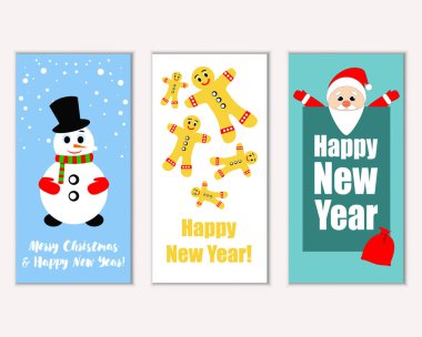 Mutlu Noeller ve mutlu yeni yıl tebrik kartları   