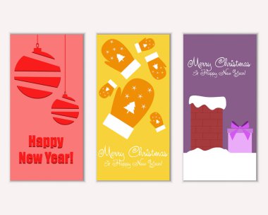 Mutlu Noeller ve mutlu yeni yıl tebrik kartları   