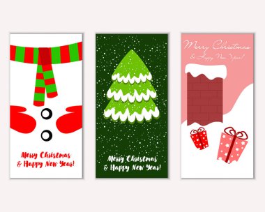 Mutlu Noeller ve mutlu yeni yıl tebrik kartları  