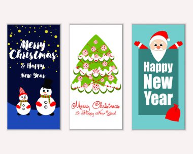 Mutlu Noeller ve mutlu yeni yıl tebrik kartları   