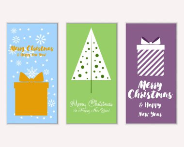 Mutlu Noeller ve mutlu yeni yıl tebrik kartları  
