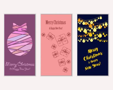 Mutlu Noeller ve mutlu yeni yıl tebrik kartları    