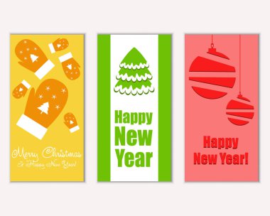 Mutlu Noeller ve mutlu yeni yıl tebrik kartları   