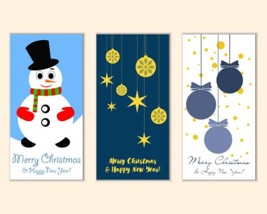 Mutlu Noeller ve mutlu yeni yıl tebrik kartları  