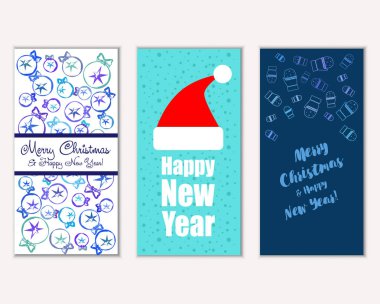 Mutlu Noeller ve mutlu yeni yıl tebrik kartları   