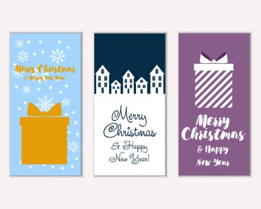 Mutlu Noeller ve mutlu yeni yıl tebrik kartları  