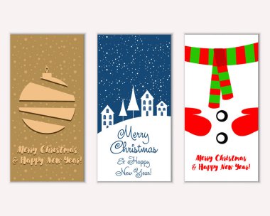 Mutlu Noeller ve mutlu yeni yıl tebrik kartları   