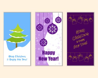 Mutlu Noeller ve mutlu yeni yıl tebrik kartları  