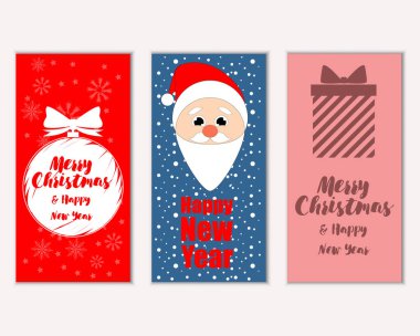 Mutlu Noeller ve mutlu yeni yıl tebrik kartları  