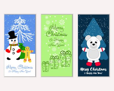 Mutlu Noeller ve mutlu yeni yıl tebrik kartları   