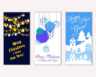 Mutlu Noeller ve mutlu yeni yıl tebrik kartları    