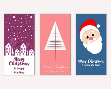 Mutlu Noeller ve mutlu yeni yıl tebrik kartları    