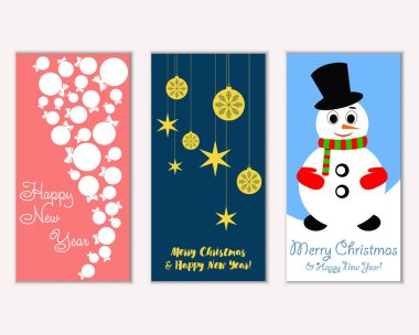Mutlu Noeller ve mutlu yeni yıl tebrik kartları   