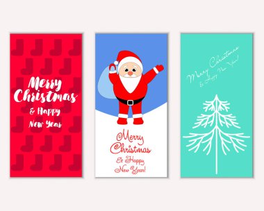 Mutlu Noeller ve mutlu yeni yıl tebrik kartları   