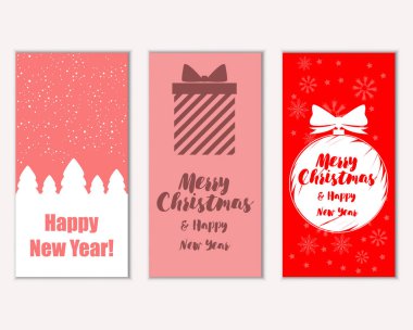 Mutlu Noeller ve mutlu yeni yıl tebrik kartları  