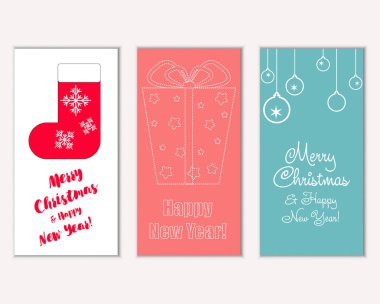 Mutlu Noeller ve mutlu yeni yıl tebrik kartları   