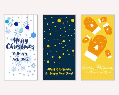 Mutlu Noeller ve mutlu yeni yıl tebrik kartları   