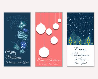 Mutlu Noeller ve mutlu yeni yıl tebrik kartları  