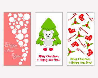 Mutlu Noeller ve mutlu yeni yıl tebrik kartları   