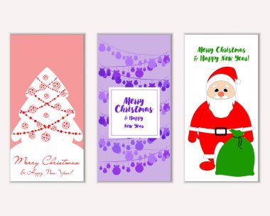 Mutlu Noeller ve mutlu yeni yıl tebrik kartları  