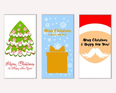 Mutlu Noeller ve mutlu yeni yıl tebrik kartları  