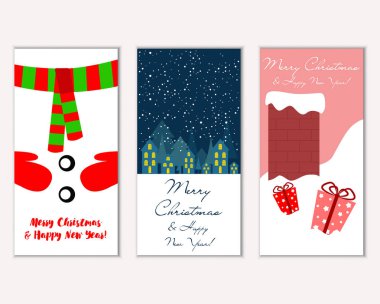 Mutlu Noeller ve mutlu yeni yıl tebrik kartları  