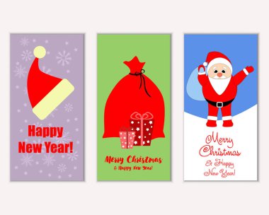 Mutlu Noeller ve mutlu yeni yıl tebrik kartları  