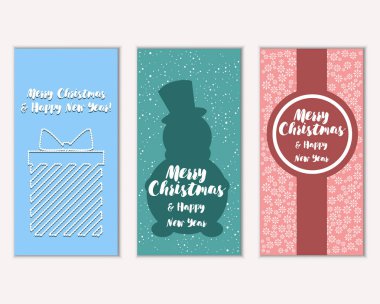 Mutlu Noeller ve mutlu yeni yıl tebrik kartları  