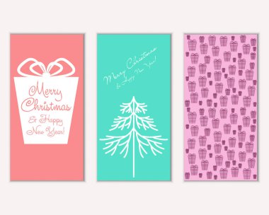 Mutlu Noeller ve mutlu yeni yıl tebrik kartları   