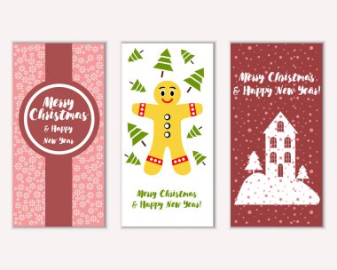 Mutlu Noeller ve mutlu yeni yıl tebrik kartları  